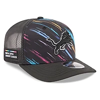 Detroit Lions Black 2026 Crucial Catch New Era 9SEVENTY Trucker Hat