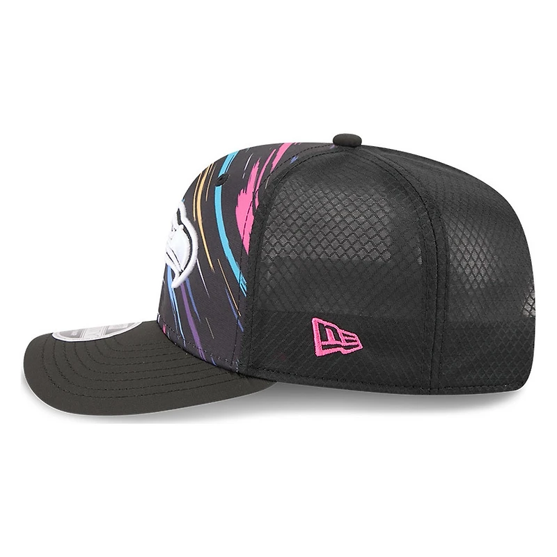 Seattle Seahawks Black 2026 Crucial Catch New Era 9SEVENTY Trucker Hat