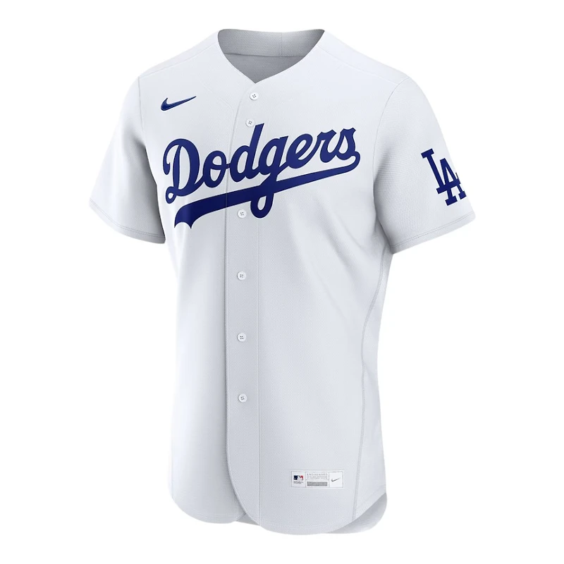 Los Angeles Dodgers White Home Blank Authentic Nike Jersey
