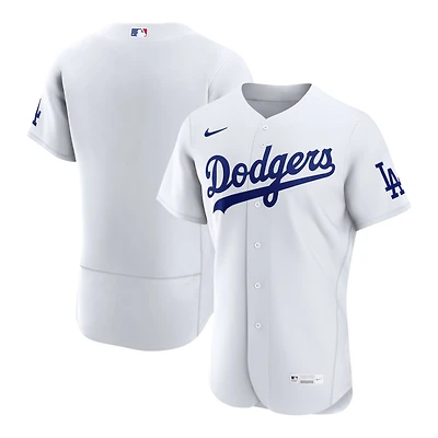 Los Angeles Dodgers White Home Blank Authentic Nike Jersey