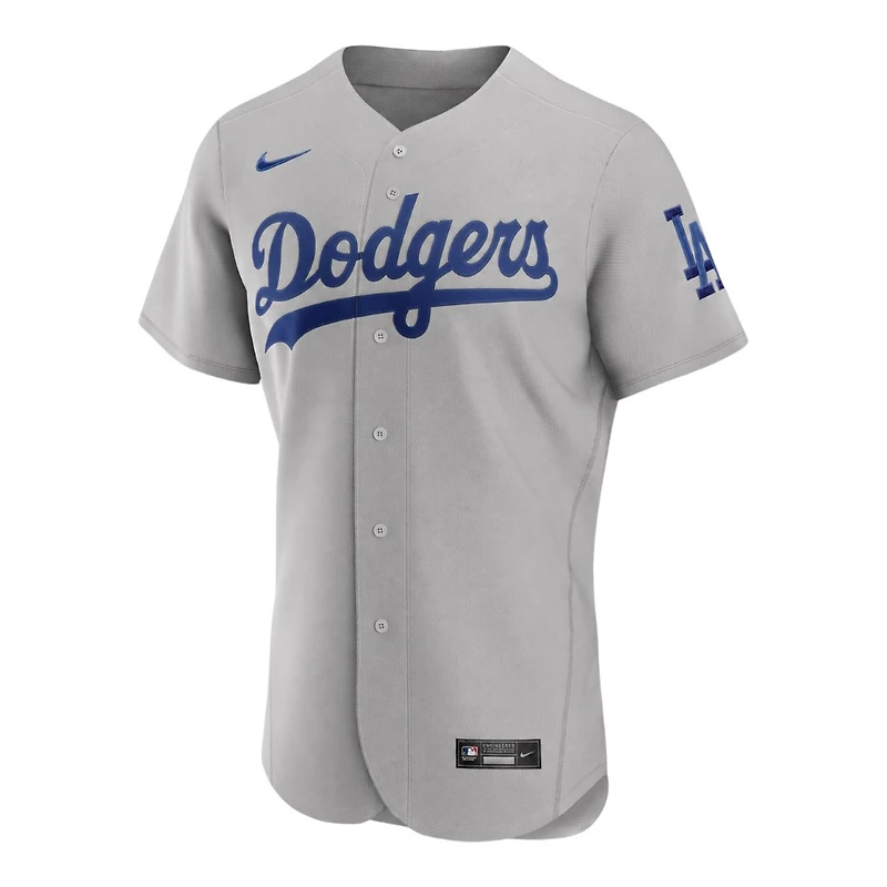 Los Angeles Dodgers Gray Road Alternate Authentic Nike Jersey
