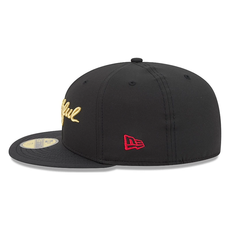 San Francisco 49ers Black Rivalries "Faithful" Script New Era 59FIFTY Hat