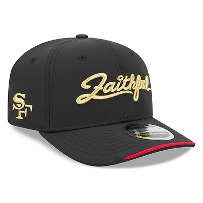 San Francisco 49ers Black Rivalries New Era 9SEVENTY Stretch Snap Hat