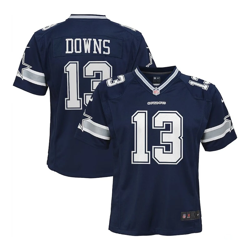 Youth Dallas Cowboys Caleb Downs Navy Nike Game Jersey