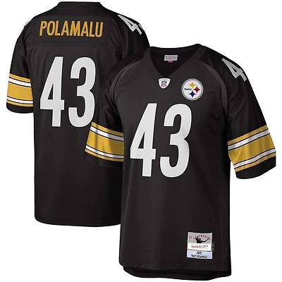 Troy Polamalu Pittsburgh Steelers Mitchell & Ness Black Legacy Men's Jersey
