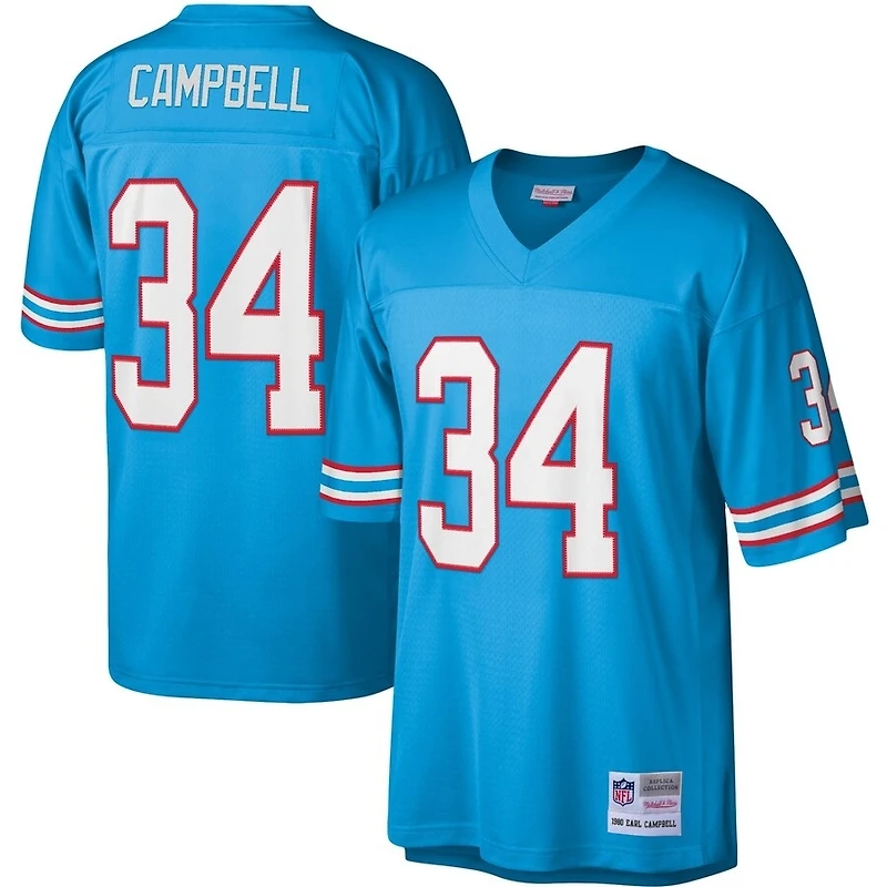 Earl Campbell Houston Oilers Mitchell & Ness Blue Legacy Men's Jersey