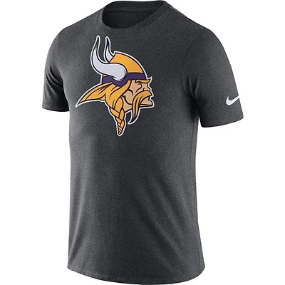 Minnesota Vikings Nike Men's Charcoal Primary Logo Performance T-Shirt
