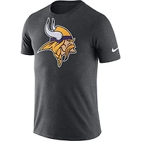 Minnesota Vikings Nike Men's Charcoal Primary Logo Performance T-Shirt