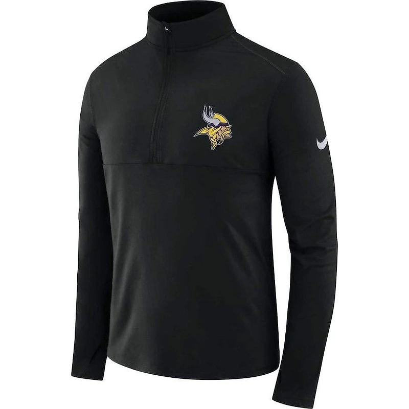 Minnesota Vikings Nike Men's Black Half-Zip Core Long Sleeve Pullover