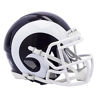 Los Angeles Rams 2017-2019 Throwback Riddell Speed Mini Helmet - Navy/White