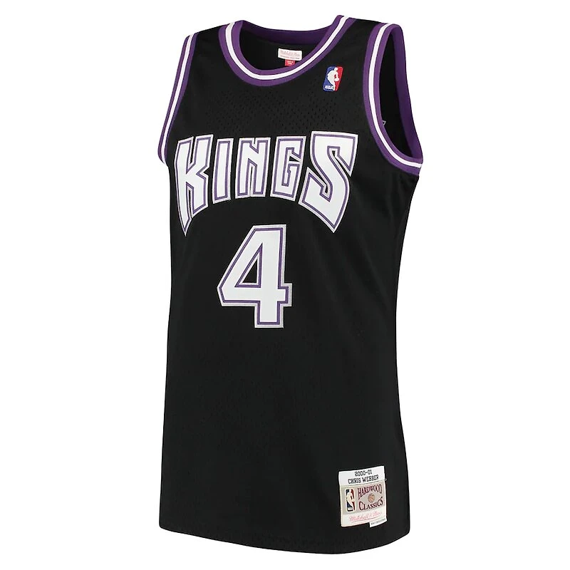 Sacramento Kings Chris Webber Mitchell & Ness Black 2000-01 Hardwood Classics Swingman Jersey