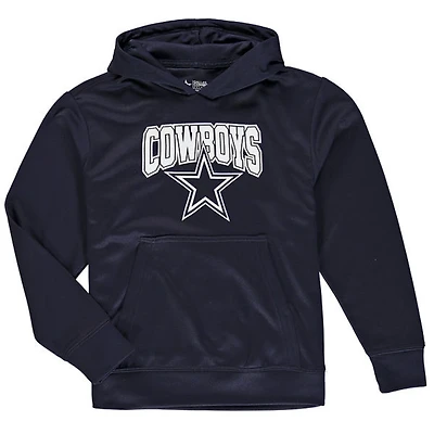 Dallas Cowboys Youth Navy Corin Performance Hooded Sweatshirt Hoody