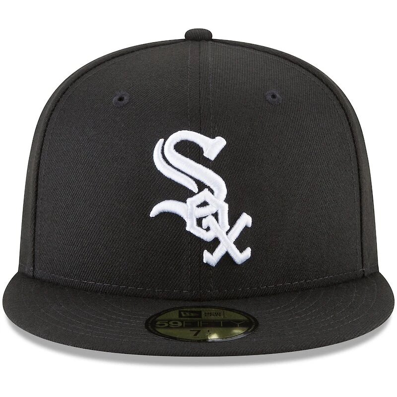 Chicago White Sox New Era Game Authentic Collection Black On-Field 59FIFTY Fitted Hat