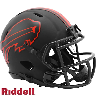 Buffalo Bills Black Eclipse Alternate Riddell Speed Mini Helmet