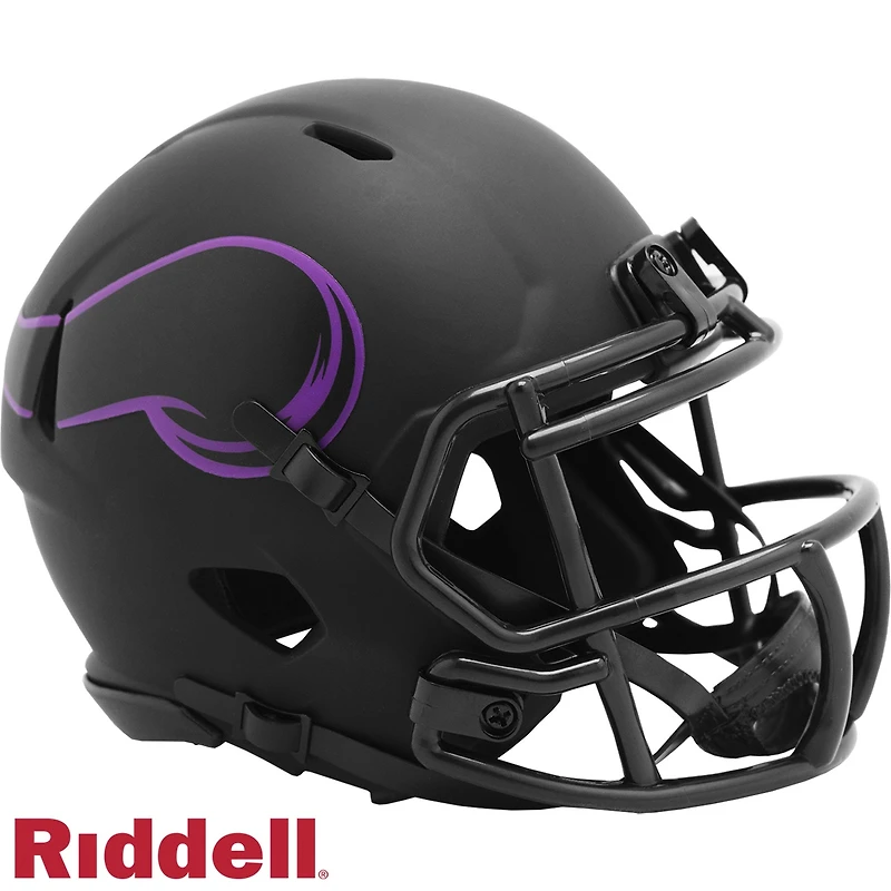 Minnesota Vikings Black Eclipse Alternate Riddell Speed Mini Helmet