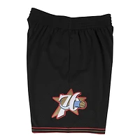 Philadelphia 76ers Mitchell & Ness 2000-01 Hardwood Classics Team Black Swingman Shorts