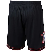 Philadelphia 76ers Mitchell & Ness 2000-01 Hardwood Classics Team Black Swingman Shorts