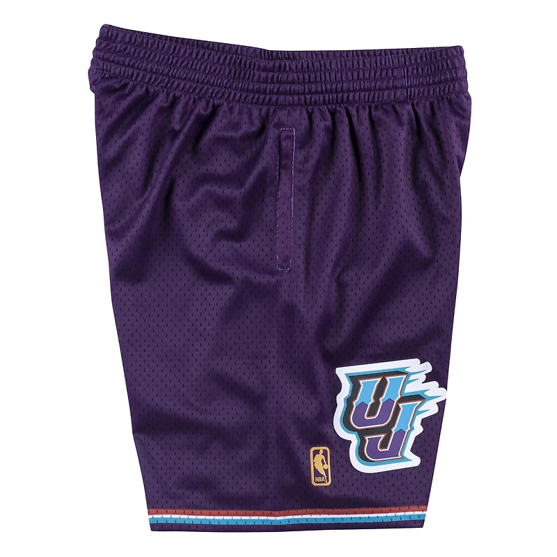 Utah Jazz Mitchell & Ness Hardwood Classics Team Purple 1996-97 Swingman Shorts