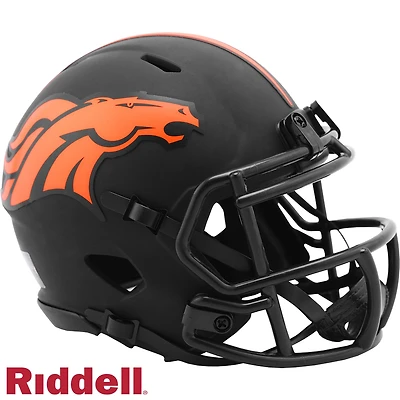 Denver Broncos Black Eclipse Alternate Riddell Speed Mini Helmet