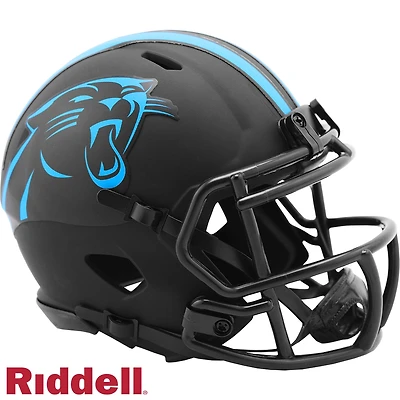 Carolina Panthers Black Eclipse Alternate Riddell Speed Mini Helmet