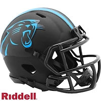Carolina Panthers Black Eclipse Alternate Riddell Speed Mini Helmet