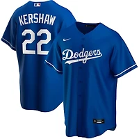 Los Angeles Dodgers Clayton Kershaw Nike Royal Alternate 2020 Replica Player Jersey
