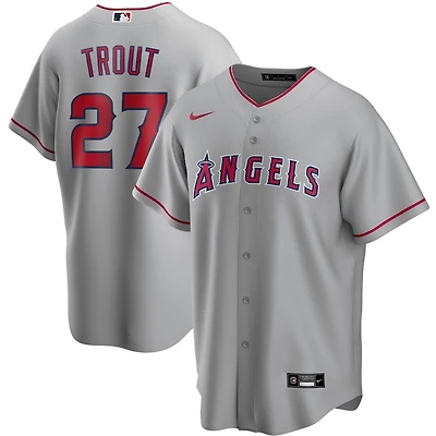 Los Angeles Angels Mike Trout Nike Gray Road 2020 Player Jersey