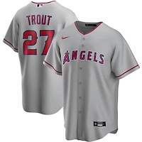 Los Angeles Angels Mike Trout Nike Gray Road 2020 Player Jersey