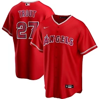 Los Angeles Angels Mike Trout Nike Red Alternate 2020 Player Jersey