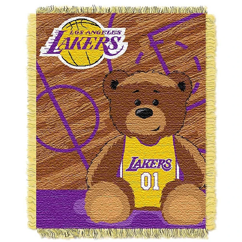 Los Angeles Lakers NBA Half-Court Baby Woven Jacquard Throw