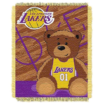 Los Angeles Lakers NBA Half-Court Baby Woven Jacquard Throw