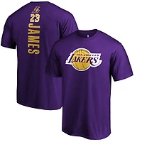Los Angeles Lakers Lebron James Purple Playmaker Name and Number T-Shirt