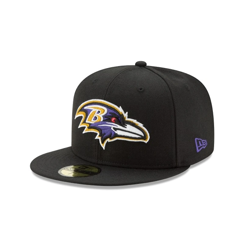 Baltimore Ravens NFL Basic New Era 59Fifty Black Fitted Hat