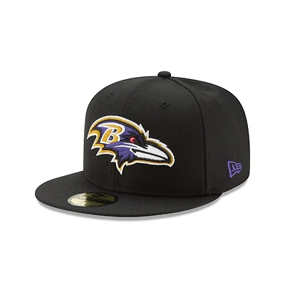 Baltimore Ravens NFL Basic New Era 59Fifty Black Fitted Hat