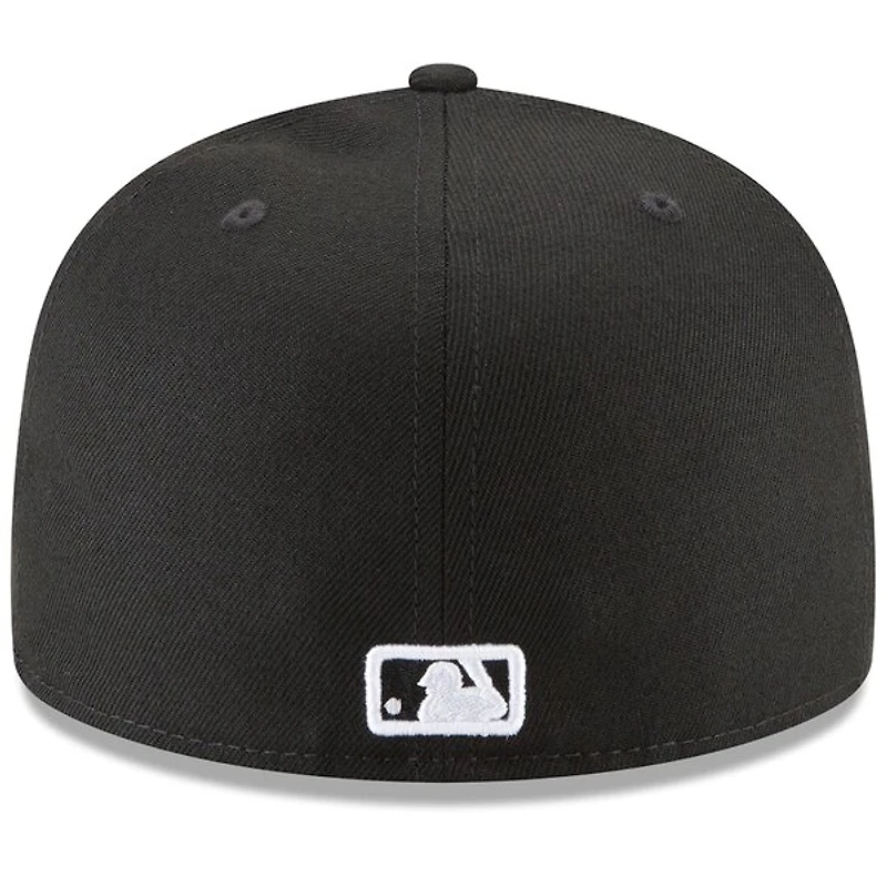 Los Angeles Dodgers Black and White Basic 59FIFTY Fitted Hat