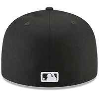 Los Angeles Dodgers Black and White Basic 59FIFTY Fitted Hat
