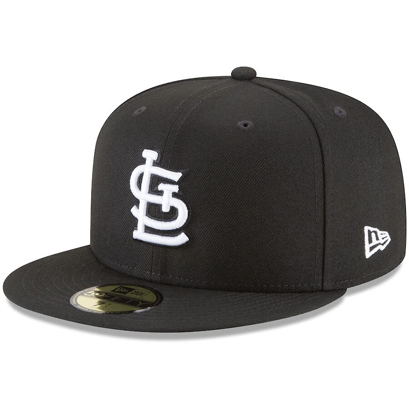 St. Louis Cardinals New Era Primary Logo Basic 59Fifty Black-White Fitted hat
