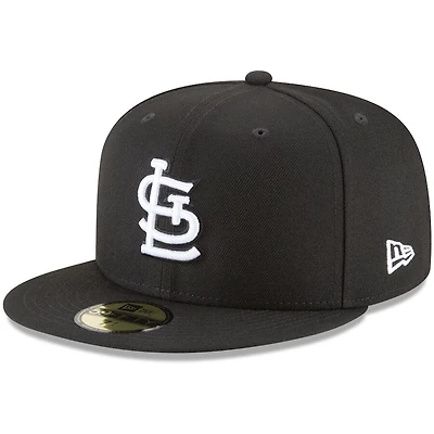 St. Louis Cardinals New Era Primary Logo Basic 59Fifty Black-White Fitted hat