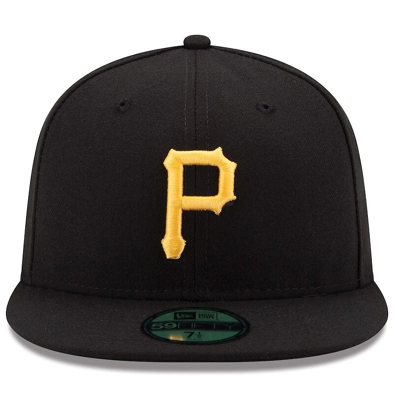 Pittsburgh Pirates New Era Game Authentic Collection Black On-Field 59FIFTY Fitted Hat