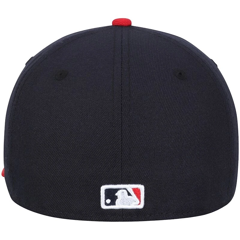 Cleveland Indians New Era Home Authentic Collection Navy And Red On-Field 59FIFTY Fitted Hat