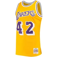 Los Angeles Lakers James Worthy Mitchell & Ness Gold Hardwood Classics Swingman Jersey