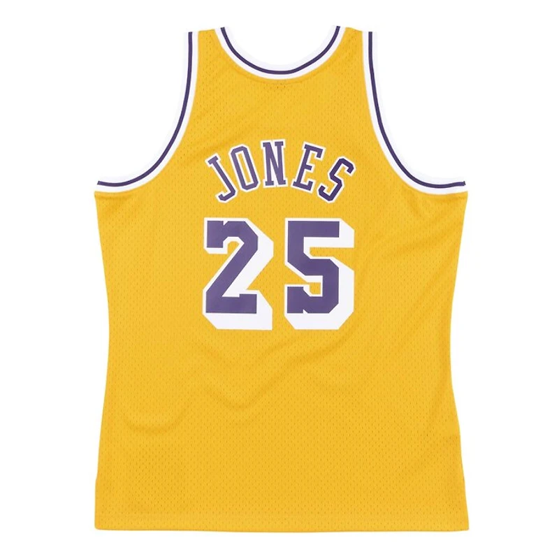 Los Angeles Lakers Eddie Jones Mitchell & Ness Gold Hardwood Classics Jersey
