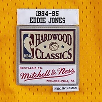 Los Angeles Lakers Eddie Jones Mitchell & Ness Gold Hardwood Classics Jersey