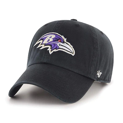 Baltimore Ravens 47 Clean Up Adjustable Black Hat