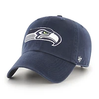 Seattle Seahawks 47 Clean Up Adjustable Navy Hat