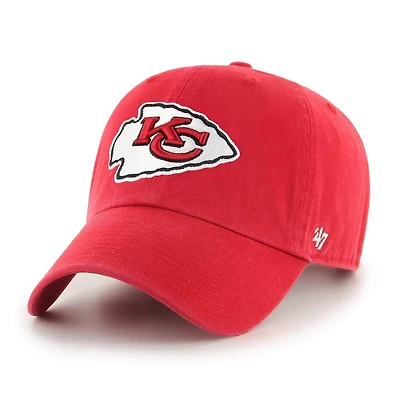 Kansas City Chiefs 47 Clean Up Adjustable Red Hat