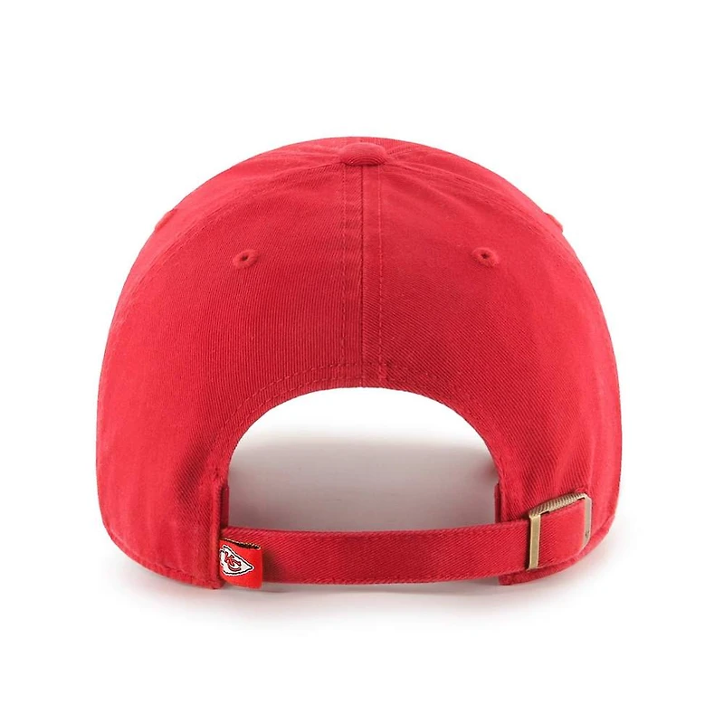 Kansas City Chiefs 47 Clean Up Adjustable Red Hat