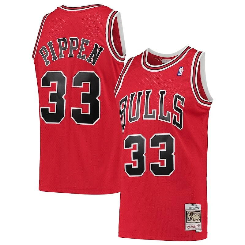 Youth Chicago Bulls Scottie Pippen Mitchell & Ness 1997-98 Hardwood Classics Swingman Red Jersey