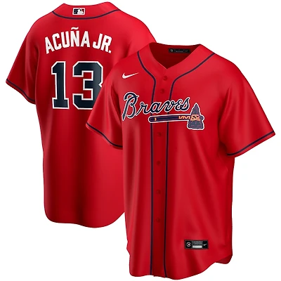 Atlanta Braves Ronald Acuna Jr. Red Alternate Nike Jersey