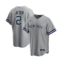 New York Yankees Derek Jeter Grey 2020 Nike Jersey